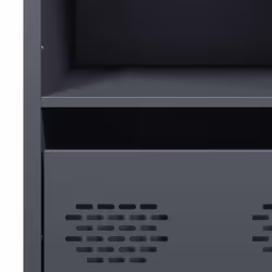 vidaXL Highboard Sideboard Home Storage Side Cabinet Cupboard Buffet Steel - anthracite, 68x39x103,5 cm - Additional view 9