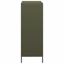 vidaXL Highboard Sideboard Home Storage Side Cabinet Cupboard Buffet Steel - green, 68x39x103,5 cm - Additional view 5
