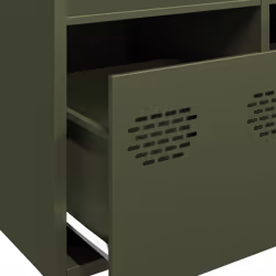 vidaXL Highboard Sideboard Home Storage Side Cabinet Cupboard Buffet Steel - green, 68x39x103,5 cm - Additional view 8