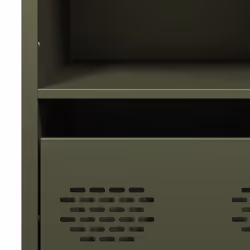 vidaXL Highboard Sideboard Home Storage Side Cabinet Cupboard Buffet Steel - green, 68x39x103,5 cm - Additional view 9