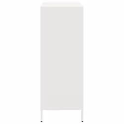 vidaXL Highboard Sideboard Home Storage Side Cabinet Cupboard Buffet Steel - white, 68x39x103,5 cm - Additional view 5