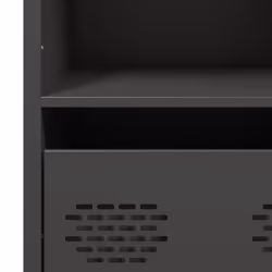 vidaXL Highboard Sideboard Home Storage Side Cabinet Cupboard Buffet Steel - black, 101,5x39x103,5 cm - Additional view 9