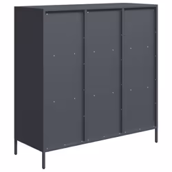 vidaXL Highboard Sideboard Home Storage Side Cabinet Cupboard Buffet Steel - anthracite, 101,5x39x103,5 cm - Additional view 6