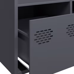 vidaXL Highboard Sideboard Home Storage Side Cabinet Cupboard Buffet Steel - anthracite, 101,5x39x103,5 cm - Additional view 8