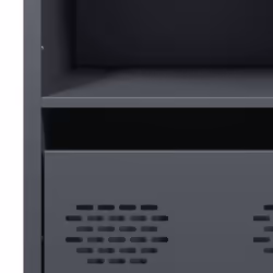 vidaXL Highboard Sideboard Home Storage Side Cabinet Cupboard Buffet Steel - anthracite, 101,5x39x103,5 cm - Additional view 9