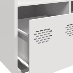 vidaXL Highboard Sideboard Home Storage Side Cabinet Cupboard Buffet Steel - white, 101,5x39x103,5 cm - Additional view 8