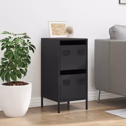 vidaXL Sideboard Black 35x39x73.5 cm Cold-rolled Steel storage cabinet - Additional view 2