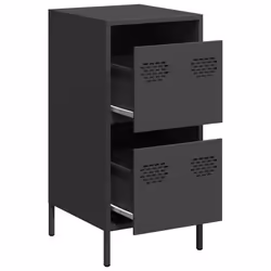 vidaXL Sideboard Black 35x39x73.5 cm Cold-rolled Steel storage cabinet - Additional view 3