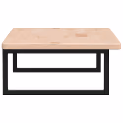 vidaXL Basin Shelf Wall Mounted Bathroom Countertop Steel and Solid Wood Oak - Additional view 4