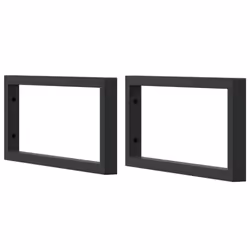vidaXL Basin Shelf Wall Mounted Bathroom Countertop Steel and Solid Wood Oak - Additional view 6