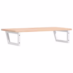 vidaXL Basin Shelf Wall Mounted Bathroom Countertop Steel and Solid Wood Oak - Additional view 5