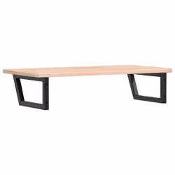 vidaXL Basin Shelf Wall Mounted Bathroom Countertop Steel and Solid Wood Oak - Additional view 5