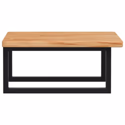 vidaXL Basin Shelf Wall Mounted Bathroom Countertop Steel and Solid Wood Oak - Additional view 4