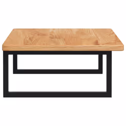 vidaXL Basin Shelf Wall Mounted Bathroom Countertop Steel and Solid Wood Oak - Additional view 4