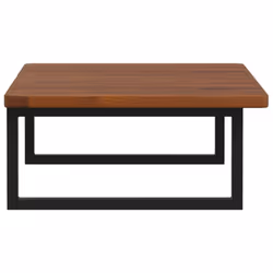 vidaXL Basin Shelf Wall Mounted Bathroom Countertop Steel and Solid Wood Oak - Additional view 4