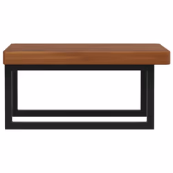 vidaXL Basin Shelf Wall Mounted Bathroom Countertop Steel and Solid Wood Oak - Additional view 4