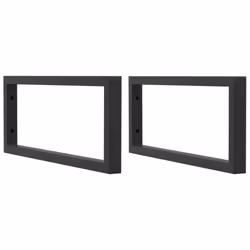 vidaXL Basin Shelf Wall Mounted Bathroom Countertop Steel and Solid Wood Beech - Additional view 6