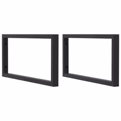 vidaXL Basin Shelf Wall Mounted Bathroom Countertop Steel and Solid Wood Oak - Additional view 6