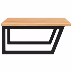 vidaXL Basin Shelf Wall Mounted Bathroom Countertop Steel and Solid Wood Oak - Additional view 4
