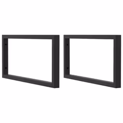vidaXL Basin Shelf Wall Mounted Bathroom Countertop Steel and Solid Wood Beech - Additional view 6