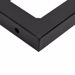 vidaXL Basin Shelf Wall Mounted Bathroom Countertop Steel and Solid Wood Beech - Additional view 8