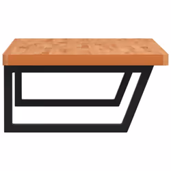 vidaXL Basin Shelf Wall Mounted Bathroom Countertop Steel and Solid Wood Beech - Additional view 4