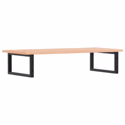 vidaXL Basin Shelf Wall Mounted Bathroom Countertop Steel and Solid Wood Oak - Additional view 5