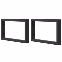 vidaXL Basin Shelf Wall Mounted Bathroom Countertop Steel and Solid Wood Oak - Additional view 6
