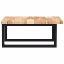 vidaXL Basin Shelf Wall Mounted Bathroom Countertop Steel & Solid Wood Acacia - Additional view 4
