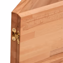 vidaXL Basin Shelf Wall Mounted Bathroom Countertop Steel and Solid Wood Beech - Additional view 10