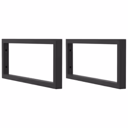 vidaXL Basin Shelf Wall Mounted Bathroom Countertop Steel and Solid Wood Beech - Additional view 6