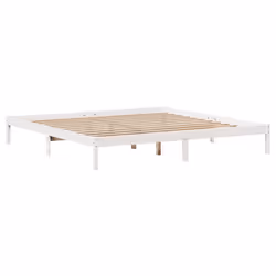 vidaXL Bed Frame with Drawers Home Bed Base White 200x200 cm Solid Wood Pine - Additional view 5