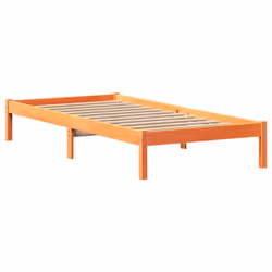 vidaXL Bed Frame with Drawers Bed Base Wax Brown 90x200 cm Solid Wood Pine - Additional view 6