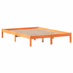 vidaXL Bed Frame with Drawers Bed Base Wax Brown 140x200 cm Solid Wood Pine - Additional view 5