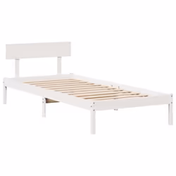 vidaXL Bed Frame with Drawers Bed Base White 90x190 cm Single Solid Wood Pine - Additional view 6