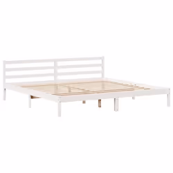 vidaXL Bed Frame with Drawers Home Bed Base White 200x200 cm Solid Wood Pine - Additional view 6