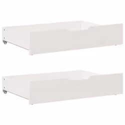 vidaXL Bed Frame with Drawers Home Bed Base White 200x200 cm Solid Wood Pine - Additional view 7