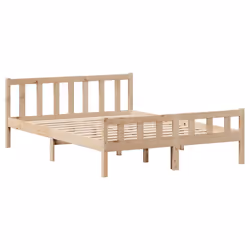 vidaXL Bed Frame with Drawers Bed Wax Solid Wood Pine - natural, 120 x 190 cm - Additional view 5