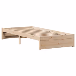 vidaXL Bed Frame with Drawers Bed Base 150x200 cm King Size Solid Wood Pine - natural, 75 x 190 cm - Additional view 6