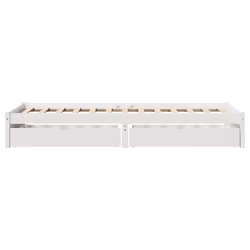vidaXL Bed Frame with Drawers Bed Base 150x200 cm King Size Solid Wood Pine - white, 75 x 190 cm - Additional view 4