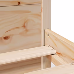 vidaXL Bed Frame with Drawers Home Bedroom Bed Base Bedstead Solid Wood Pine - natural, 90 x 190 cm - Additional view 9