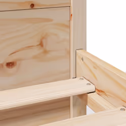 vidaXL Bed Frame with Drawers Home Bedroom Bed Base Bedstead Solid Wood Pine - natural, 140 x 190 cm - Additional view 9