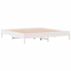 vidaXL Bed Frame Home Bed Base White 180x200 cm Super King Solid Wood Pine - Additional view 4