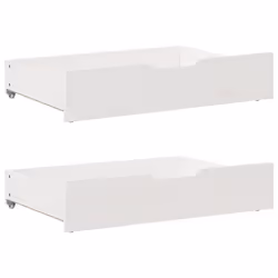 vidaXL Bed Frame Bed Base Bedstead White 150x200 cm King Size Solid Wood Pine - Additional view 5