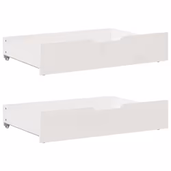 vidaXL Bed Frame Bed Base Mattress Foundation White 120x200 cm Solid Wood Pine - 140 x 200 cm - Additional view 5