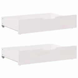 vidaXL Bed Frame Bed Base Mattress Foundation White 120x200 cm Solid Wood Pine - 120 x 200 cm - Additional view 5