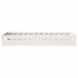 vidaXL Bed Frame with Drawers Bed Wax Solid Wood Pine - white, 90 x 200 cm - Additional view 6
