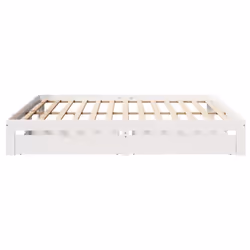 vidaXL Bed Frame with Drawers Bed Wax Solid Wood Pine - white, 180 x 200 cm - Additional view 6