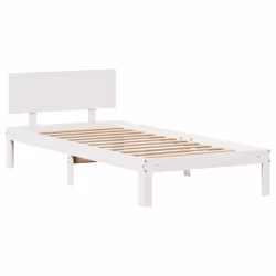 vidaXL Bed Frame with Drawers Bed Base Solid Wood Pine - white, 100 x 200 cm - Additional view 6