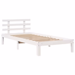 vidaXL Bed Frame with Drawers Bed Base Solid Wood Pine - white, 90 x 200 cm - Additional view 6